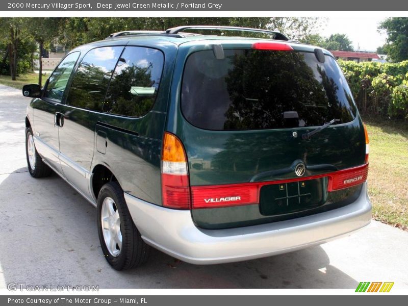 Deep Jewel Green Metallic / Portland Grey 2000 Mercury Villager Sport