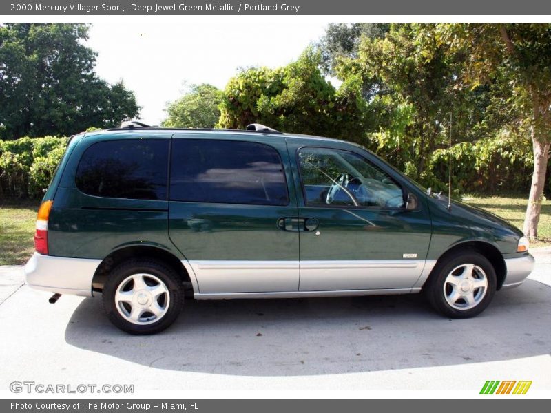 Deep Jewel Green Metallic / Portland Grey 2000 Mercury Villager Sport