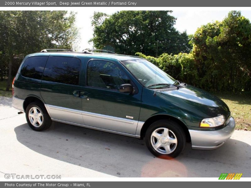 Deep Jewel Green Metallic / Portland Grey 2000 Mercury Villager Sport