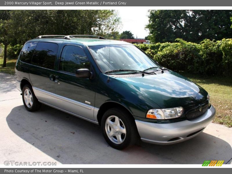 Deep Jewel Green Metallic / Portland Grey 2000 Mercury Villager Sport
