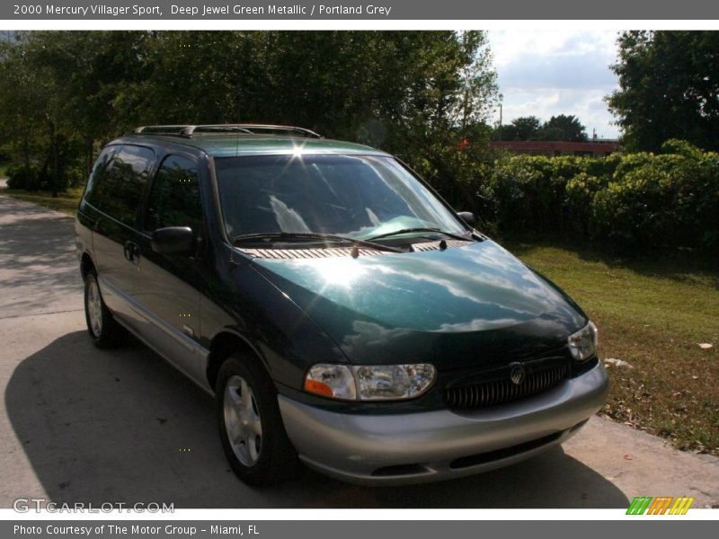 Deep Jewel Green Metallic / Portland Grey 2000 Mercury Villager Sport