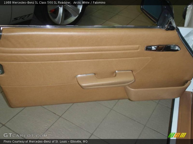 Arctic White / Palomino 1988 Mercedes-Benz SL Class 560 SL Roadster
