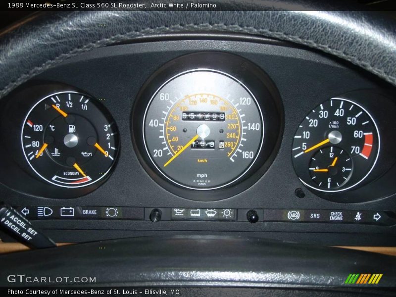 Arctic White / Palomino 1988 Mercedes-Benz SL Class 560 SL Roadster