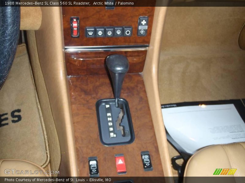 Arctic White / Palomino 1988 Mercedes-Benz SL Class 560 SL Roadster