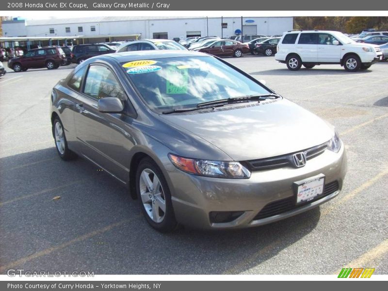 Galaxy Gray Metallic / Gray 2008 Honda Civic EX Coupe