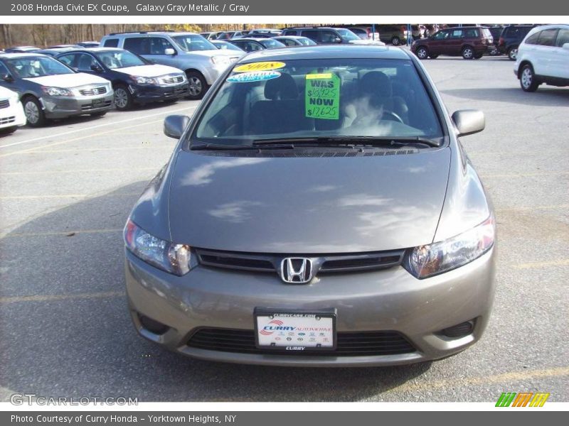 Galaxy Gray Metallic / Gray 2008 Honda Civic EX Coupe