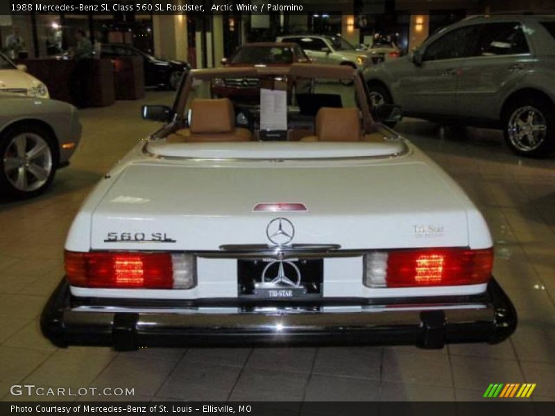 Arctic White / Palomino 1988 Mercedes-Benz SL Class 560 SL Roadster