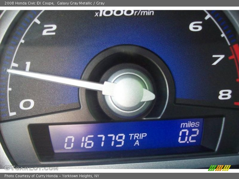 Galaxy Gray Metallic / Gray 2008 Honda Civic EX Coupe