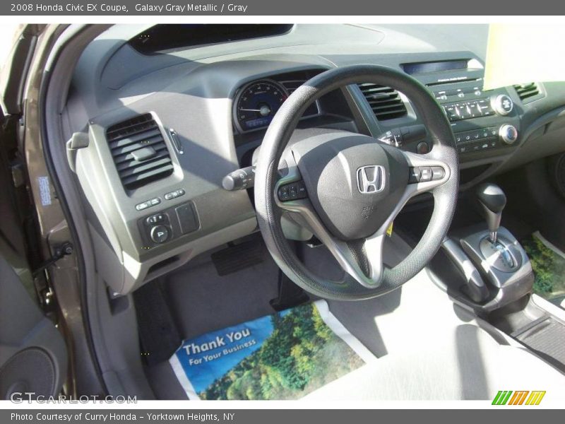 Galaxy Gray Metallic / Gray 2008 Honda Civic EX Coupe