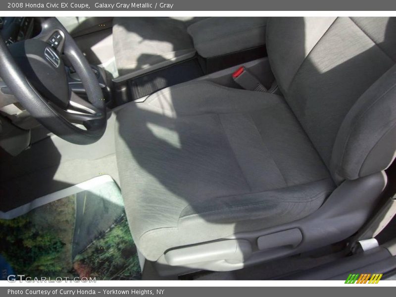 Galaxy Gray Metallic / Gray 2008 Honda Civic EX Coupe
