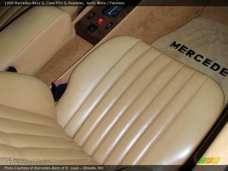 Arctic White / Palomino 1988 Mercedes-Benz SL Class 560 SL Roadster