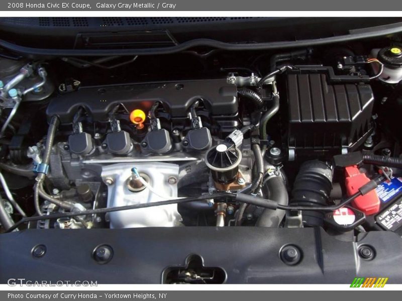 Galaxy Gray Metallic / Gray 2008 Honda Civic EX Coupe