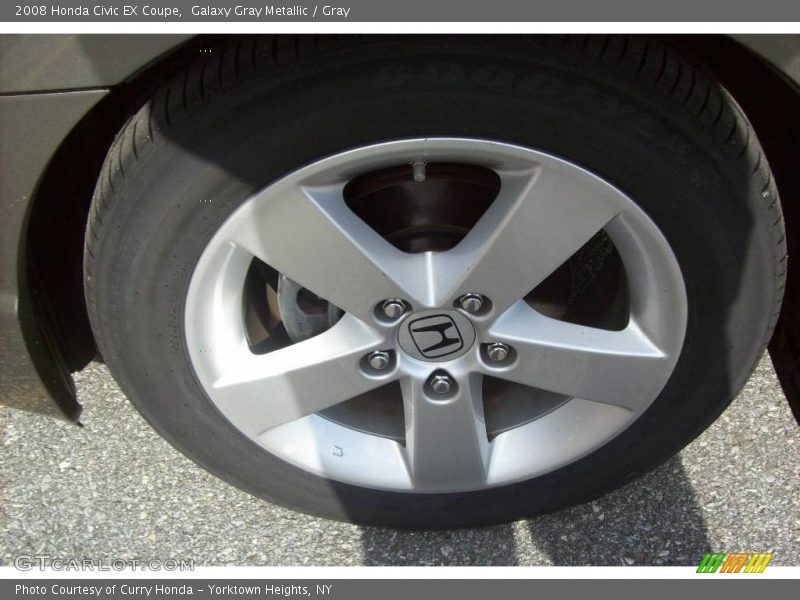 Galaxy Gray Metallic / Gray 2008 Honda Civic EX Coupe