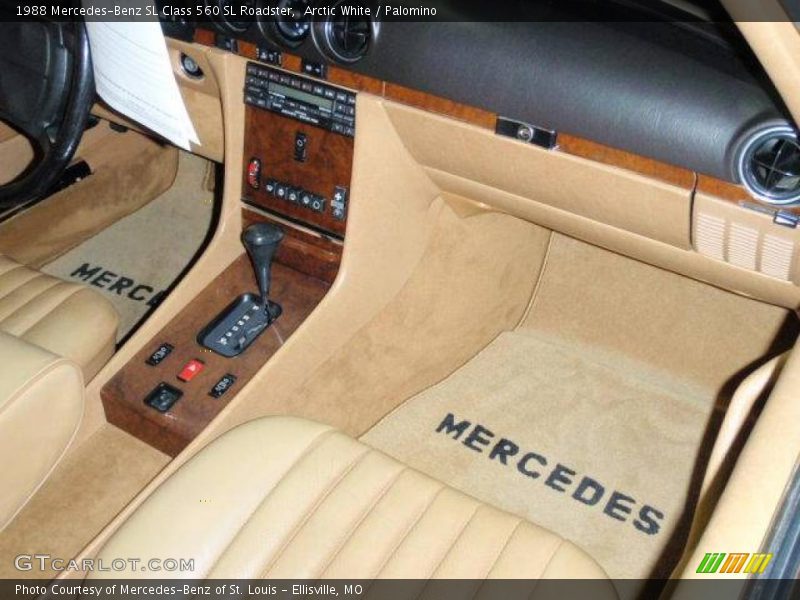 Arctic White / Palomino 1988 Mercedes-Benz SL Class 560 SL Roadster
