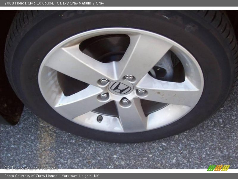Galaxy Gray Metallic / Gray 2008 Honda Civic EX Coupe