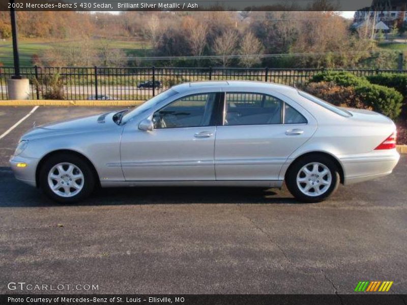 Brilliant Silver Metallic / Ash 2002 Mercedes-Benz S 430 Sedan