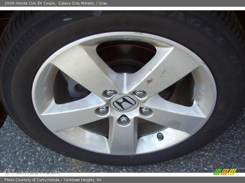 Galaxy Gray Metallic / Gray 2008 Honda Civic EX Coupe