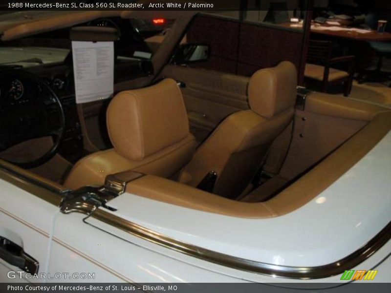 Arctic White / Palomino 1988 Mercedes-Benz SL Class 560 SL Roadster
