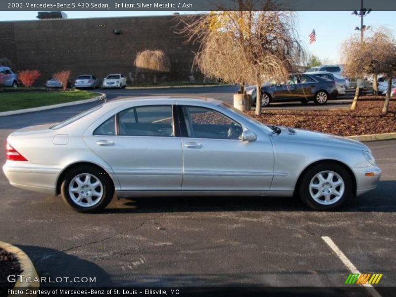 Brilliant Silver Metallic / Ash 2002 Mercedes-Benz S 430 Sedan
