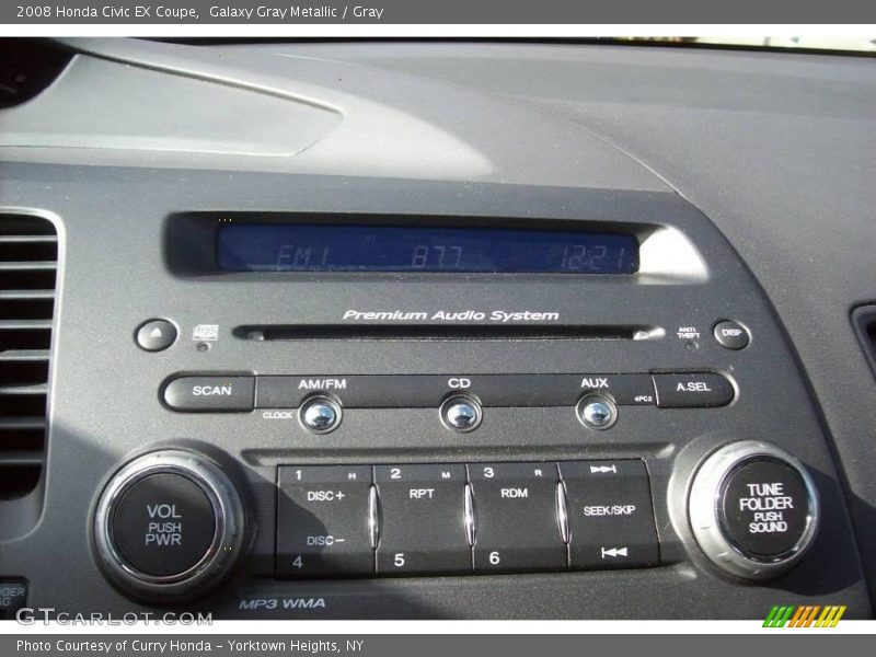Galaxy Gray Metallic / Gray 2008 Honda Civic EX Coupe