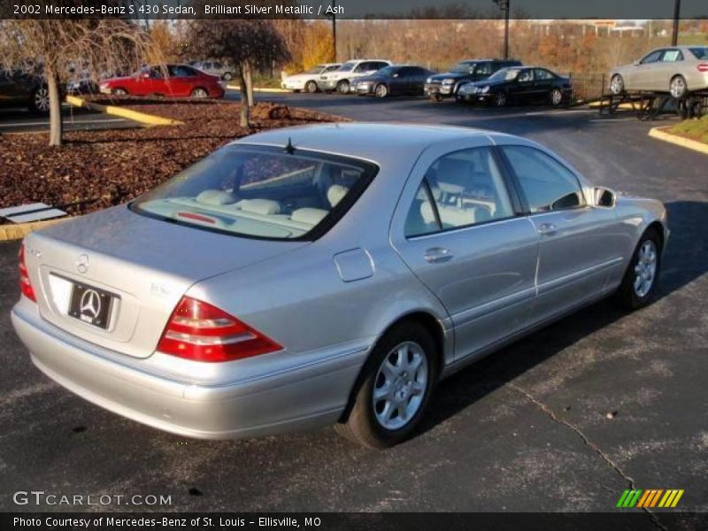 Brilliant Silver Metallic / Ash 2002 Mercedes-Benz S 430 Sedan