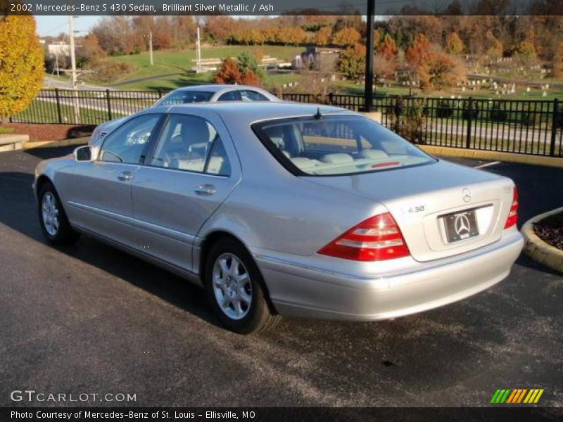 Brilliant Silver Metallic / Ash 2002 Mercedes-Benz S 430 Sedan