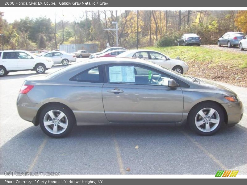 Galaxy Gray Metallic / Gray 2008 Honda Civic EX Coupe