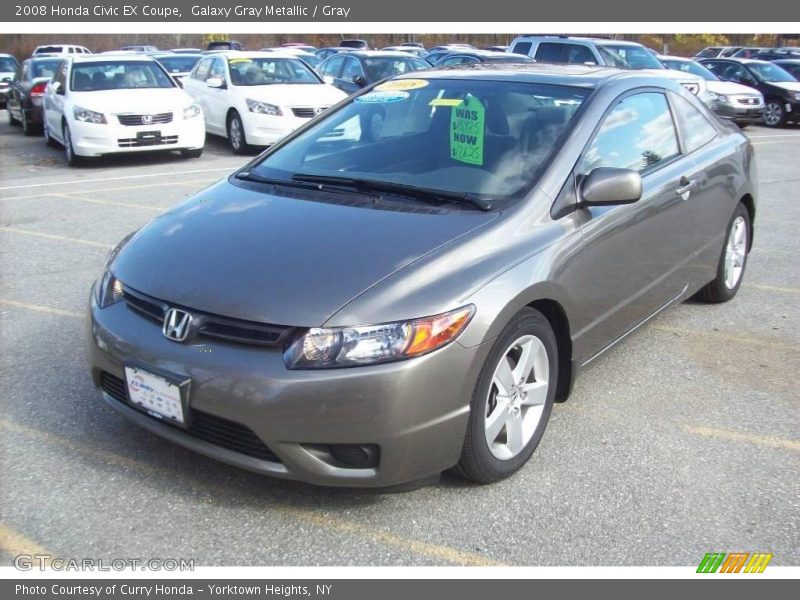 Galaxy Gray Metallic / Gray 2008 Honda Civic EX Coupe