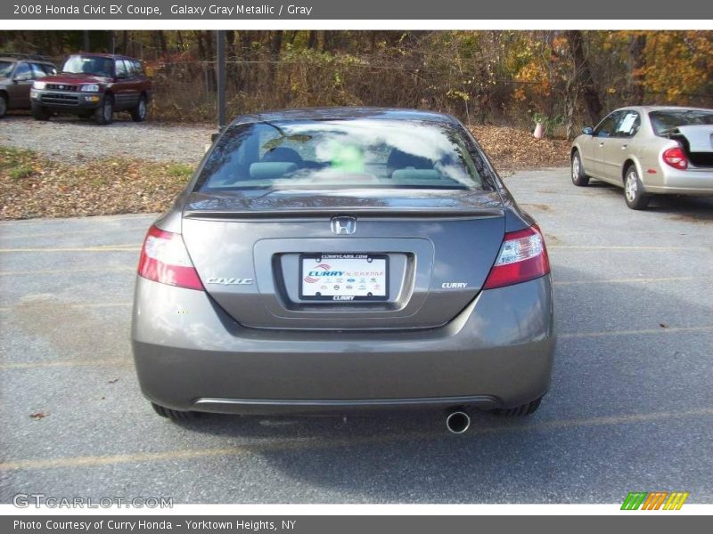 Galaxy Gray Metallic / Gray 2008 Honda Civic EX Coupe