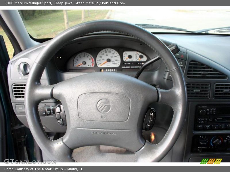 Deep Jewel Green Metallic / Portland Grey 2000 Mercury Villager Sport