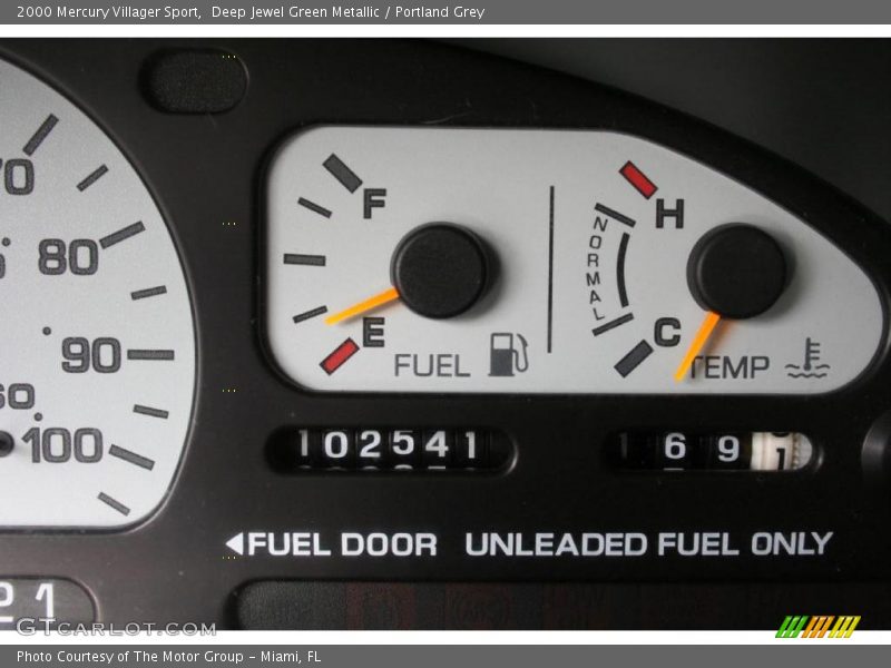 Deep Jewel Green Metallic / Portland Grey 2000 Mercury Villager Sport