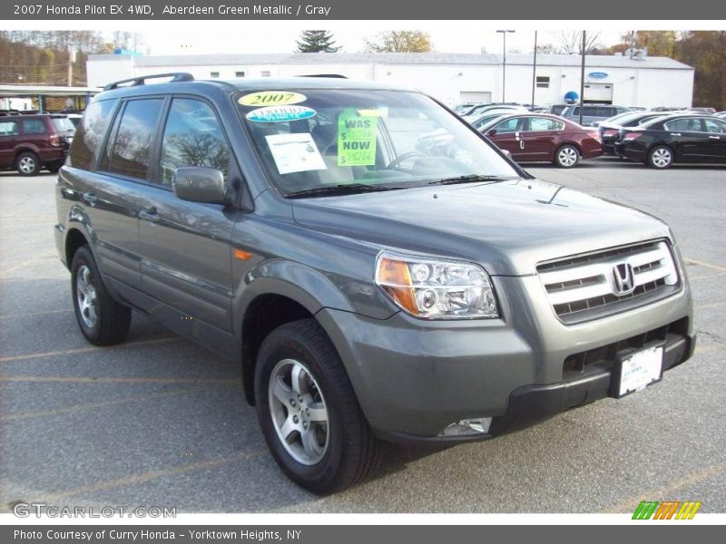 Aberdeen Green Metallic / Gray 2007 Honda Pilot EX 4WD