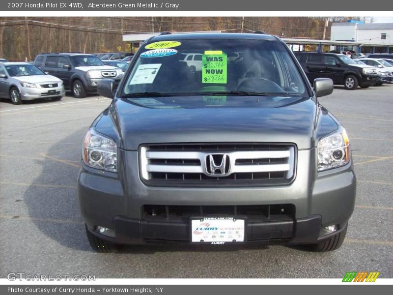 Aberdeen Green Metallic / Gray 2007 Honda Pilot EX 4WD