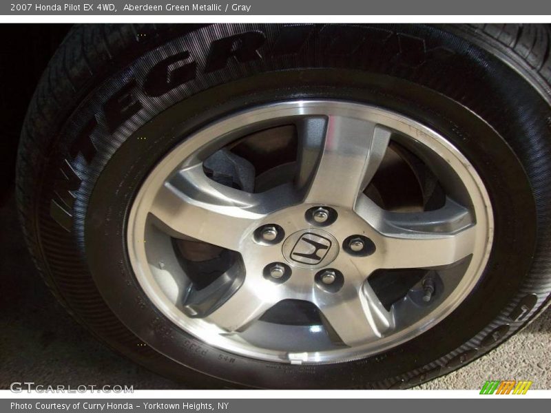 Aberdeen Green Metallic / Gray 2007 Honda Pilot EX 4WD