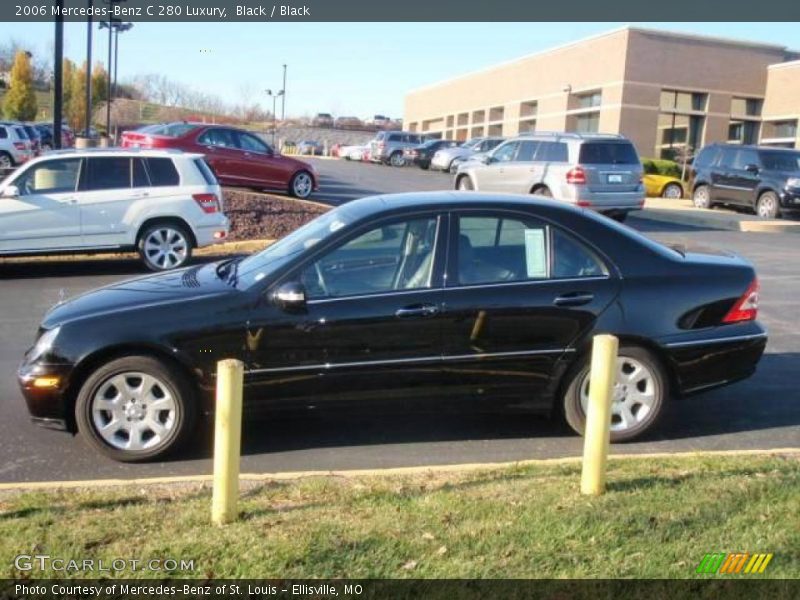 Black / Black 2006 Mercedes-Benz C 280 Luxury