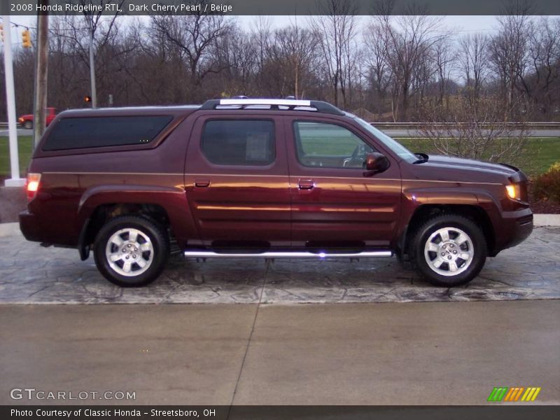 Dark Cherry Pearl / Beige 2008 Honda Ridgeline RTL