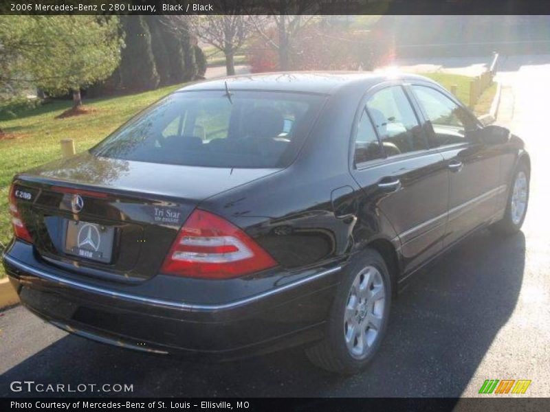 Black / Black 2006 Mercedes-Benz C 280 Luxury
