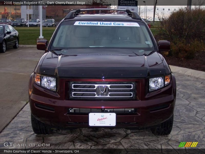 Dark Cherry Pearl / Beige 2008 Honda Ridgeline RTL