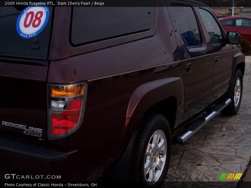 Dark Cherry Pearl / Beige 2008 Honda Ridgeline RTL