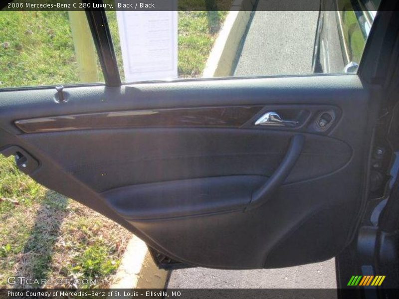 Black / Black 2006 Mercedes-Benz C 280 Luxury