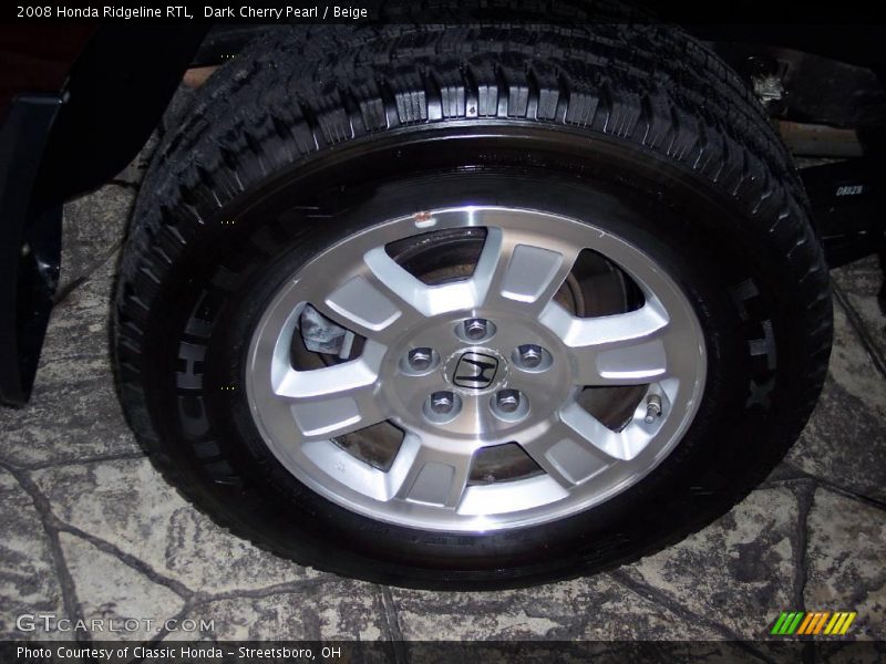 Dark Cherry Pearl / Beige 2008 Honda Ridgeline RTL