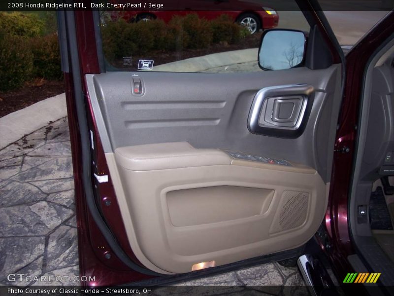 Dark Cherry Pearl / Beige 2008 Honda Ridgeline RTL