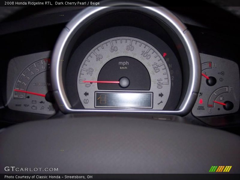 Dark Cherry Pearl / Beige 2008 Honda Ridgeline RTL
