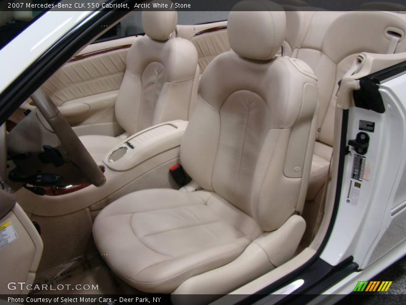 Arctic White / Stone 2007 Mercedes-Benz CLK 550 Cabriolet