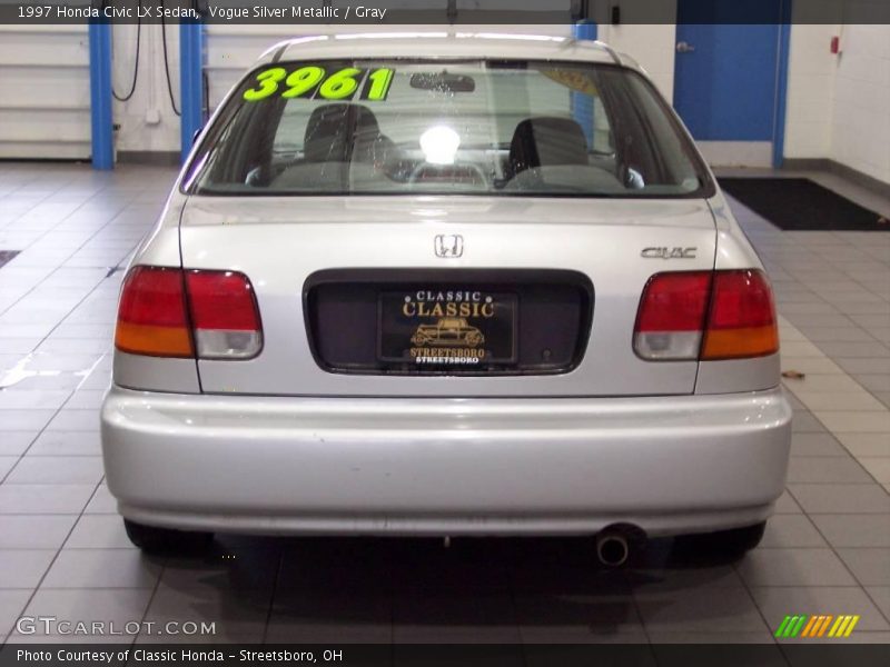 Vogue Silver Metallic / Gray 1997 Honda Civic LX Sedan