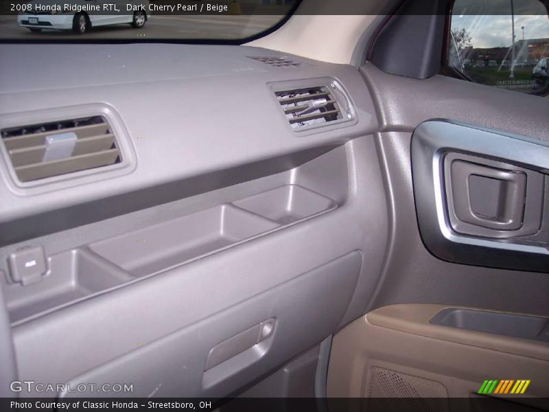 Dark Cherry Pearl / Beige 2008 Honda Ridgeline RTL