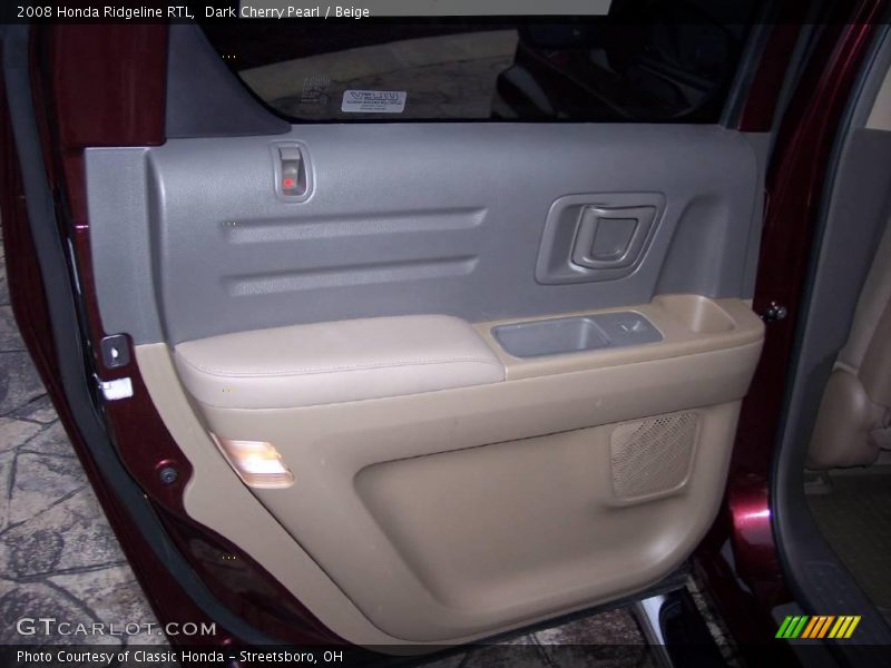 Dark Cherry Pearl / Beige 2008 Honda Ridgeline RTL