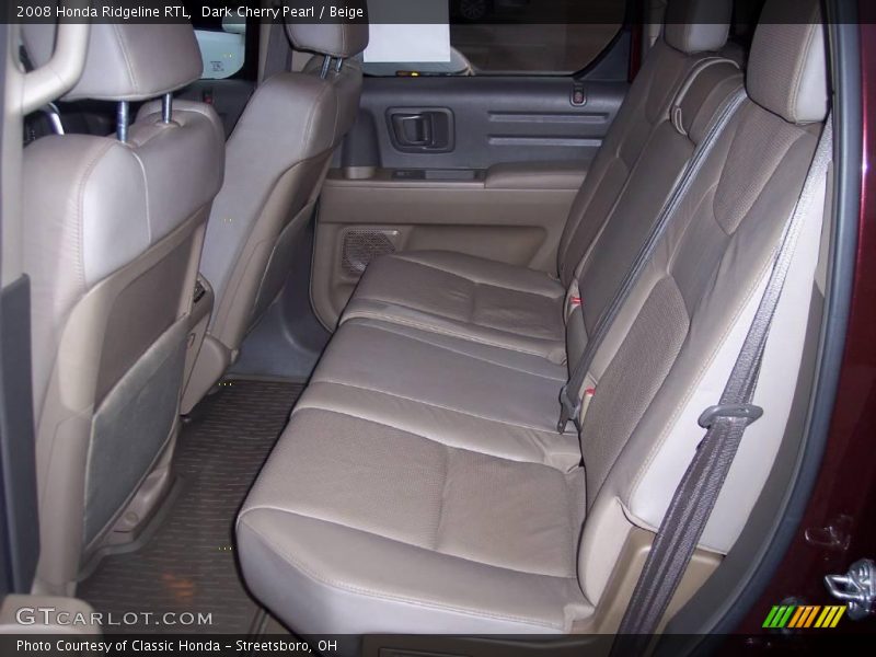 Dark Cherry Pearl / Beige 2008 Honda Ridgeline RTL