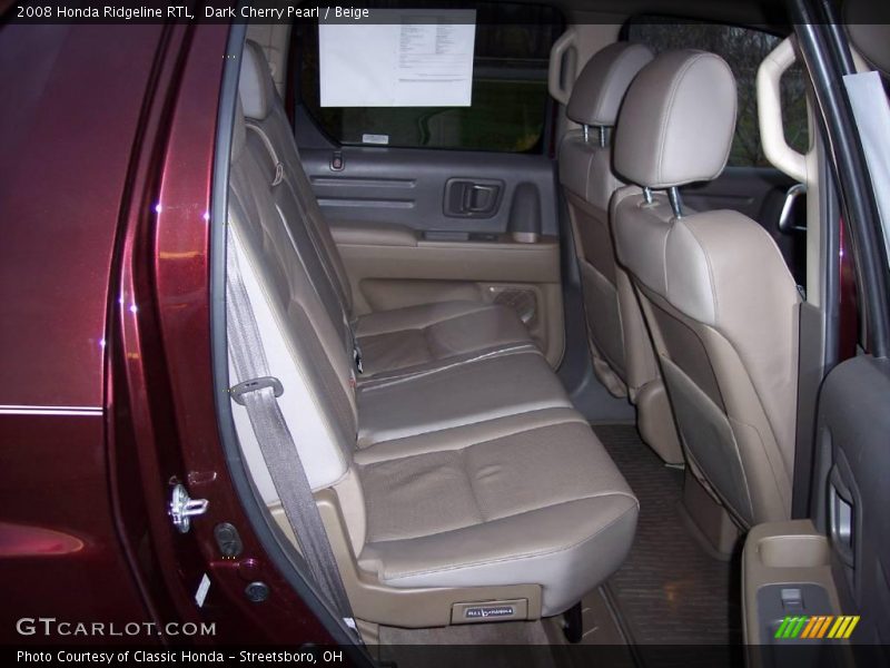 Dark Cherry Pearl / Beige 2008 Honda Ridgeline RTL