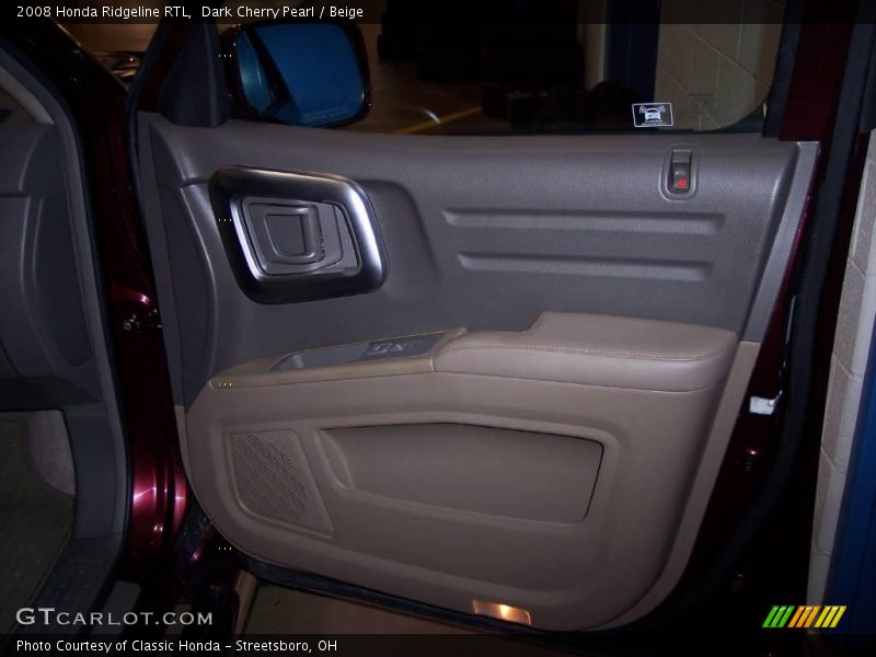 Dark Cherry Pearl / Beige 2008 Honda Ridgeline RTL